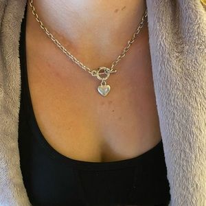 Heart chain necklace